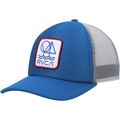 Men's RVCA Blue/Gray Timber Trucker Snapback Hat