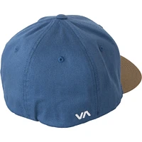 Mot-symbole bleu/gris RVCA pour hommes - Casquette Flex