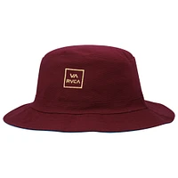 Men's RVCA Blue/Maroon Reversible Bucket Hat