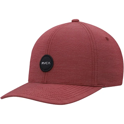 Men's RVCA Burgundy Shane Flex Hat