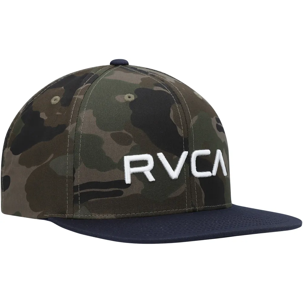 Casquette Snapback RVCA Camo/Navy Twill II pour homme