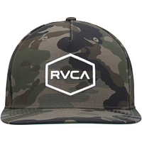 Casquette Snapback réglable RVCA Camo Commonwealth pour hommes