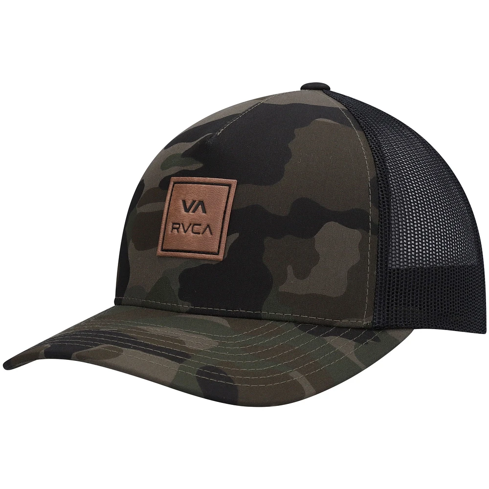 Men's RVCA Camo VA All The Way Trucker Snapback Hat