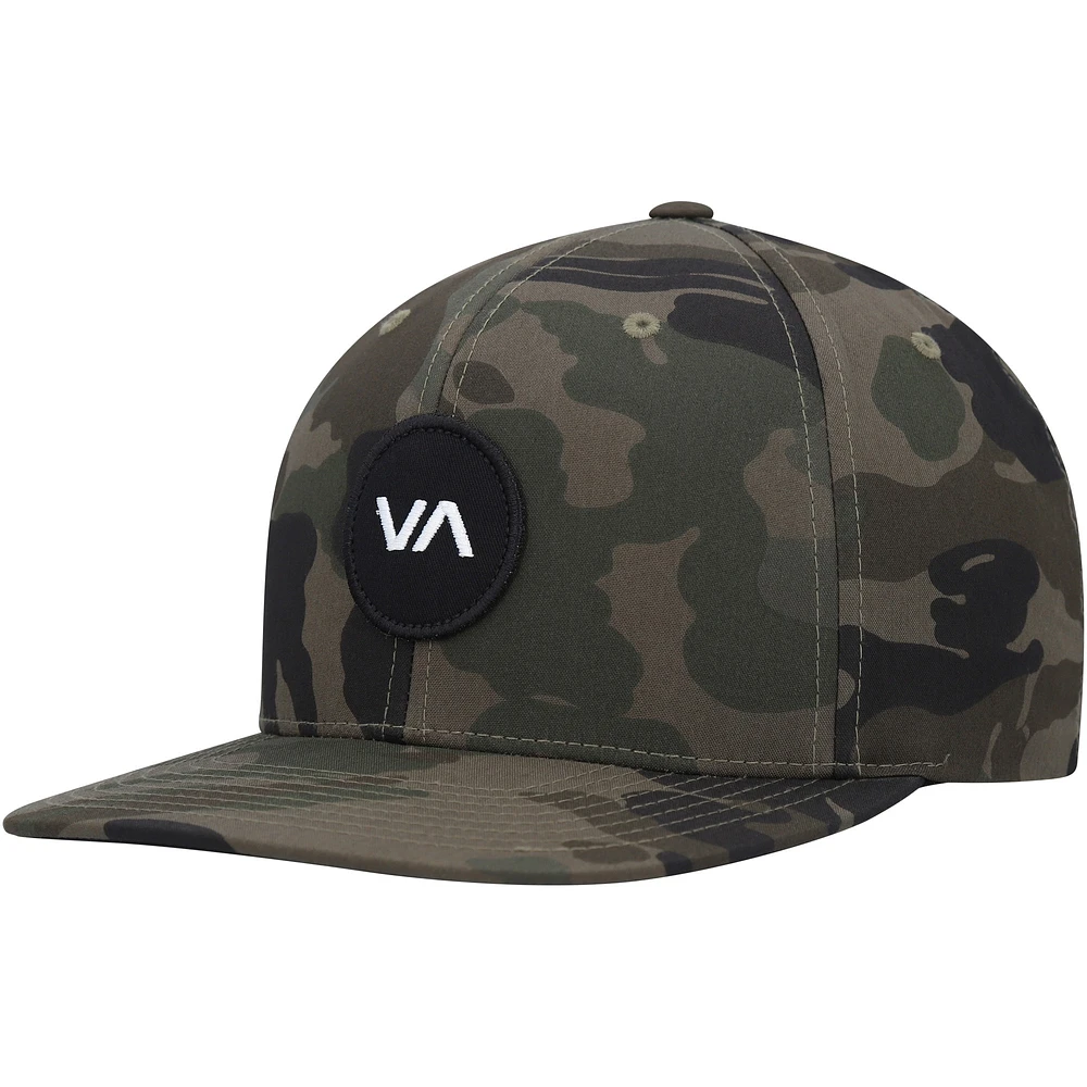 Men's RVCA Camo VA Patch Snapback Hat