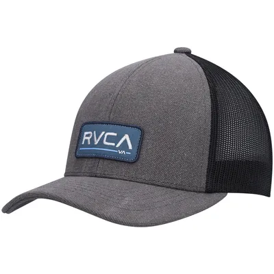 RVCA CHG Ticket III Trucker Snapback Hat - Charcoal