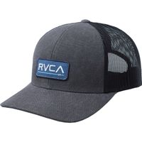 Men's RVCA Charcoal Logo Ticket Trucker III - Snapback Hat