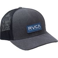 Men's RVCA Charcoal Logo Ticket Trucker III - Snapback Hat