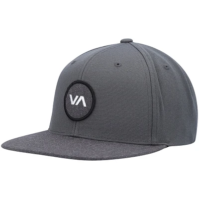 Casquette Snapback réglable RVCA Graphite VA Patch pour homme