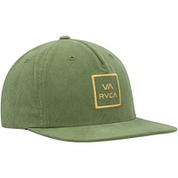 Casquette RVCA Freeman Snapback verte pour hommes