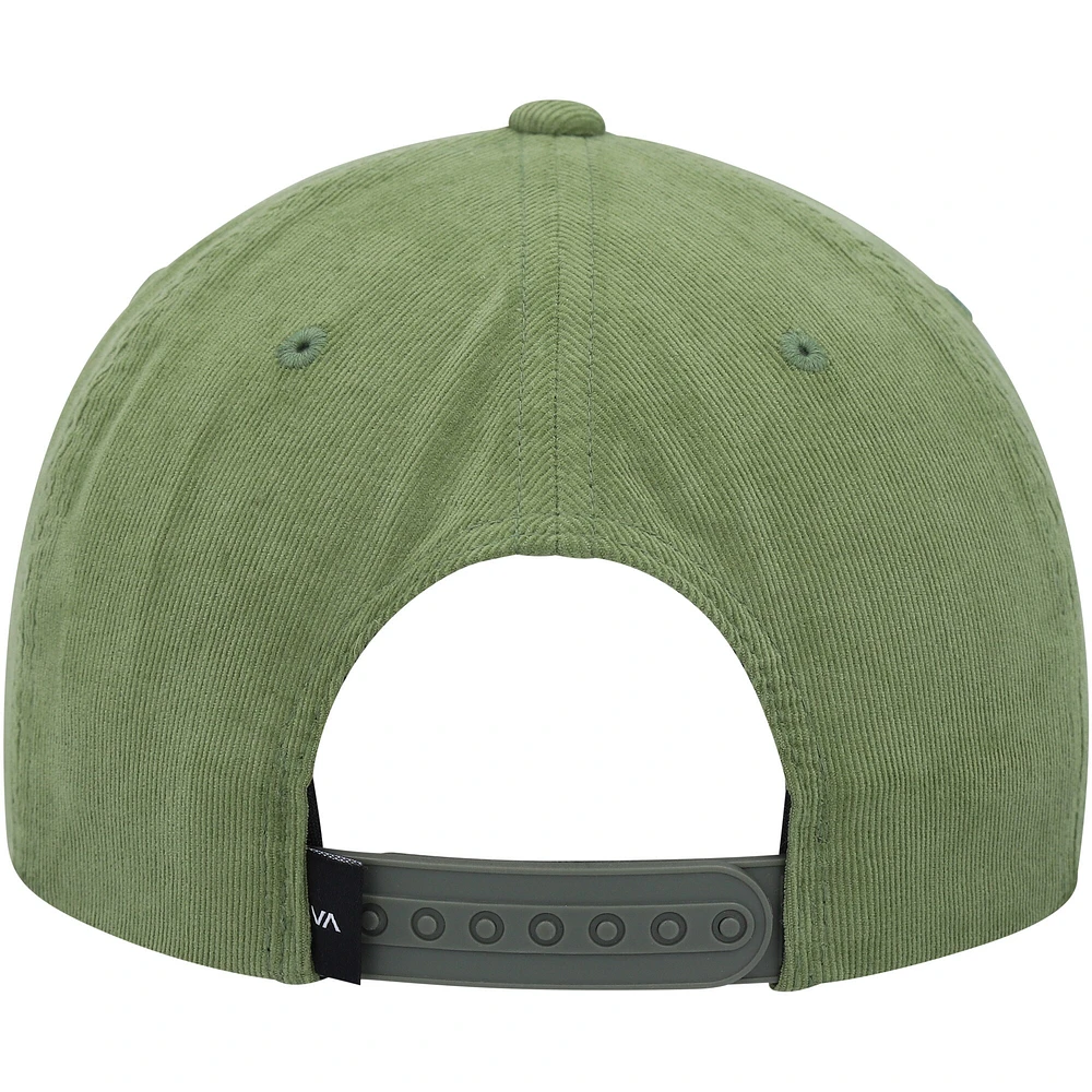 Casquette RVCA Freeman Snapback verte pour hommes