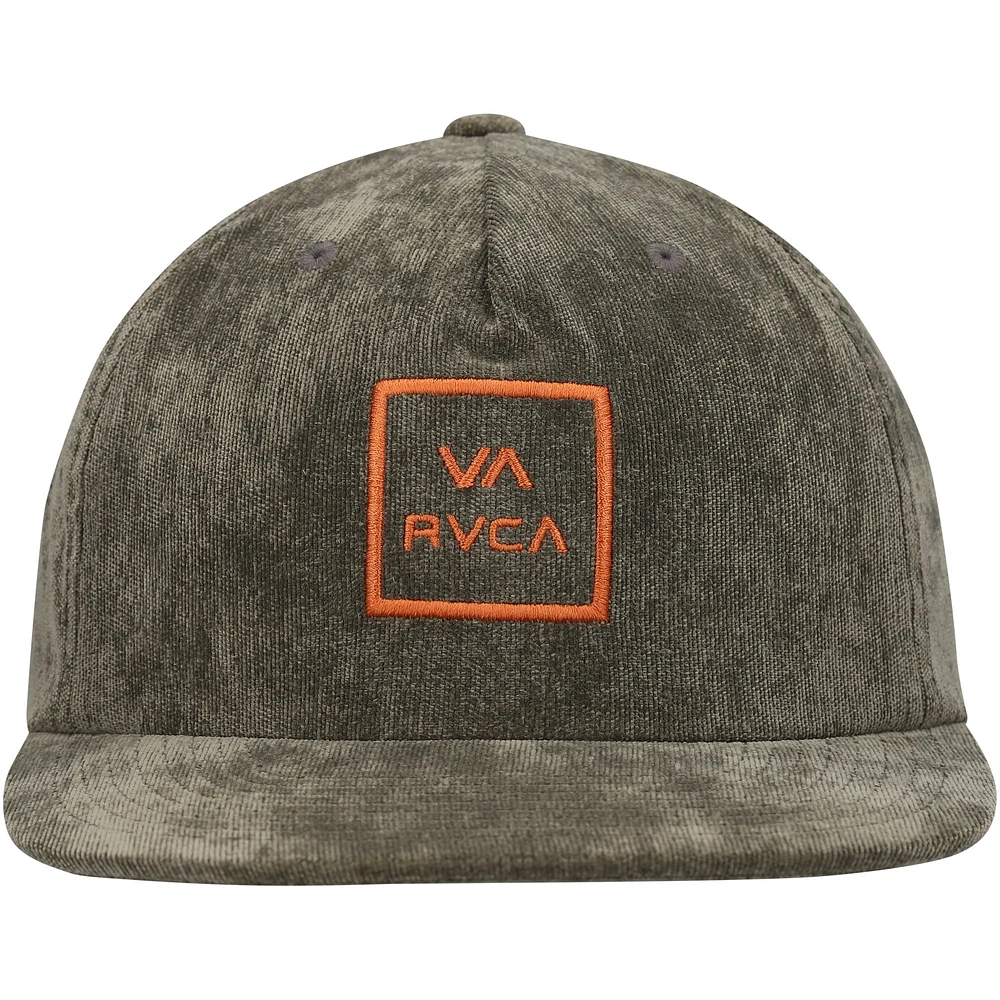 Casquette RVCA Freeman Snapback verte pour hommes