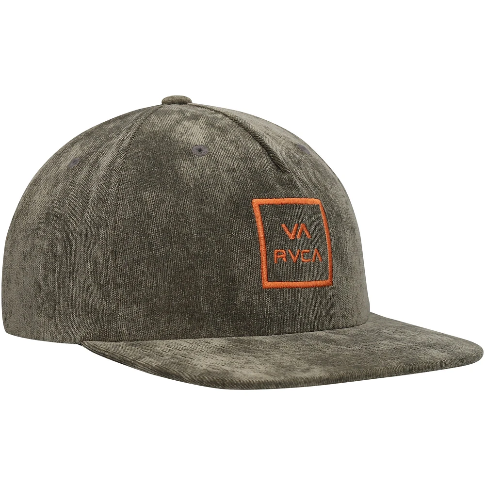 Casquette RVCA Freeman Snapback verte pour hommes