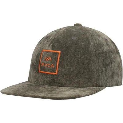 Casquette RVCA Freeman Snapback verte pour hommes