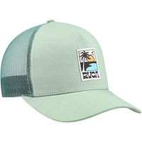 Men's RVCA Green Palm Set Trucker Snapback Hat