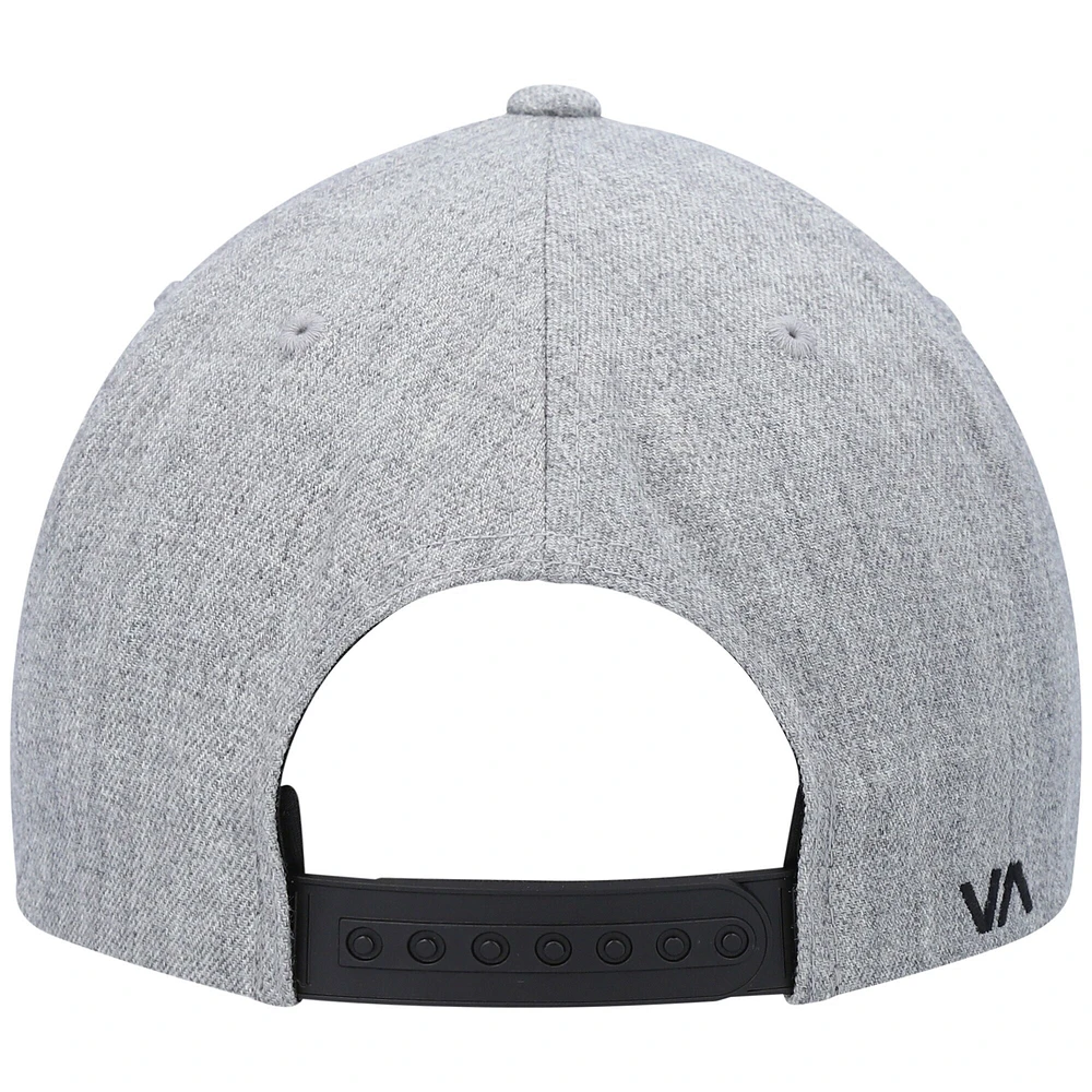 Hommes RVCA Heathered Grey/Black Twill II - Casquette Snapback