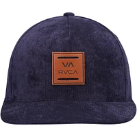 Men's RVCA Navy All The Way Snapback Hat