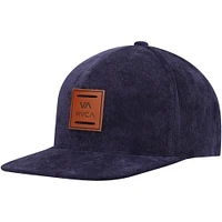 Men's RVCA Navy All The Way Snapback Hat