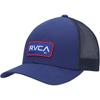 Casquette RVCA Navy Logo Ticket Trucker III Snapback pour homme