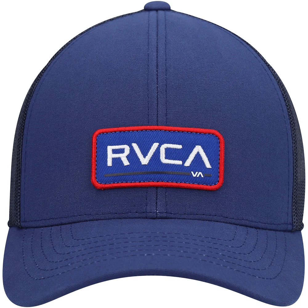 Men's RVCA Navy MYV Ticket III Trucker Snapback Hat