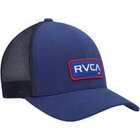 Men's RVCA Navy MYV Ticket III Trucker Snapback Hat