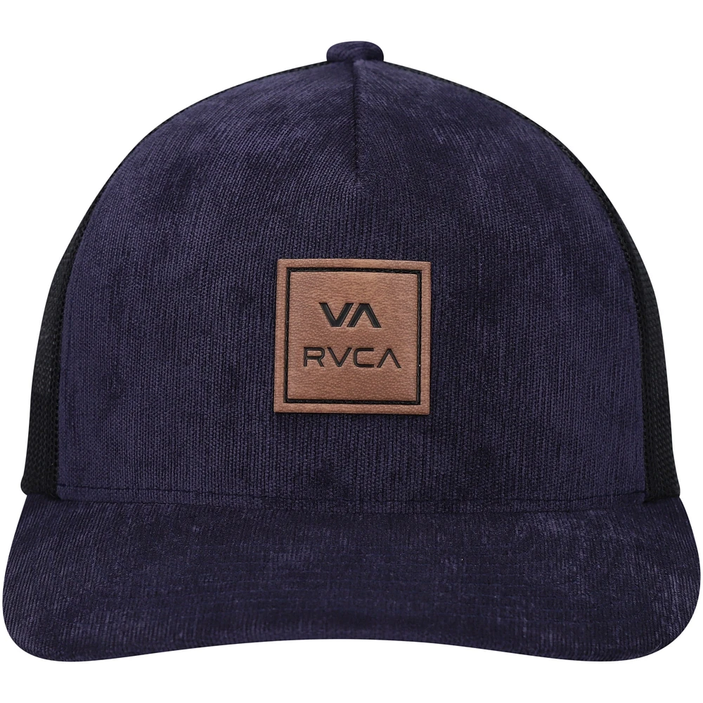 Men's RVCA Navy VA All The Way Trucker Snapback Hat