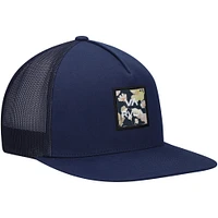 Casquette Snapback de camionneur imprimée RVCA Navy Wordmark VA ATW pour hommes