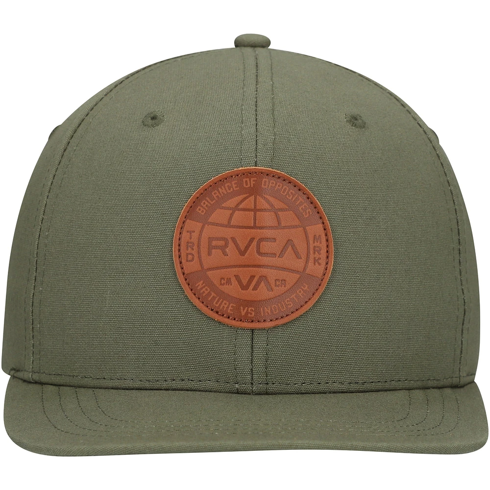 Casquette Snapback scellée olive RVCA pour hommes