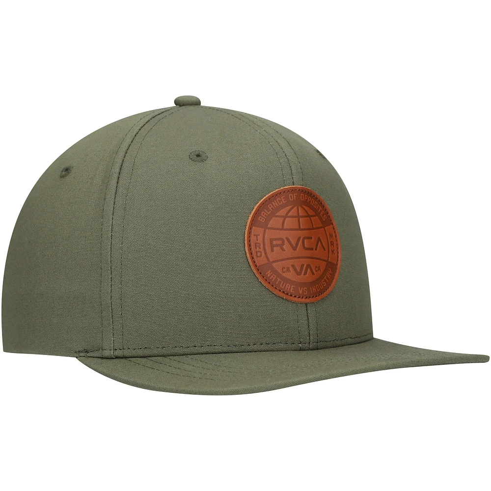 Men's RVCA Olive Sealed Snapback Hat