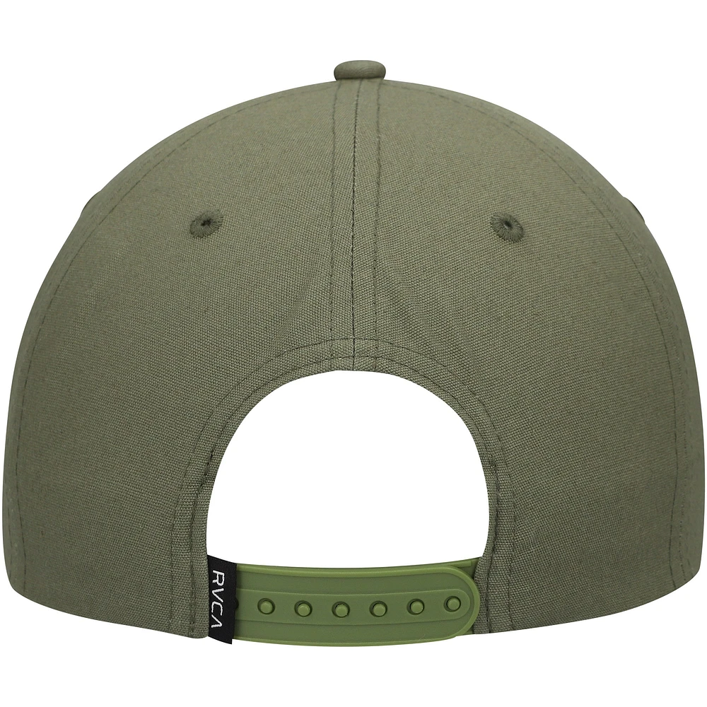 Casquette Snapback scellée olive RVCA pour hommes