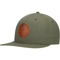 Casquette Snapback scellée olive RVCA pour hommes