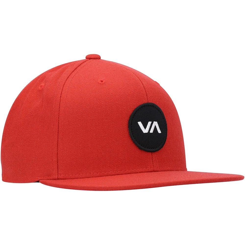 Casquette Snapback RVCA rouge VA pour hommes - Casquette