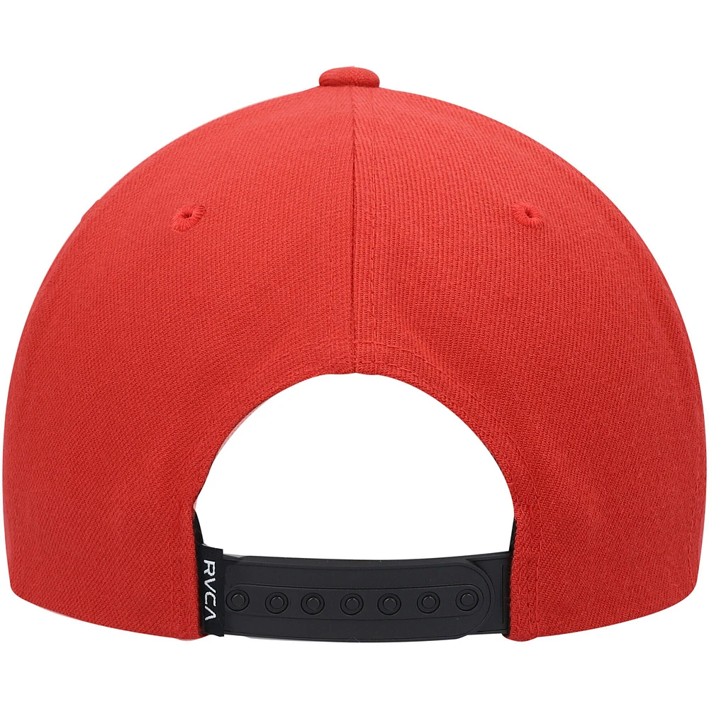 Casquette Snapback RVCA rouge VA pour hommes - Casquette