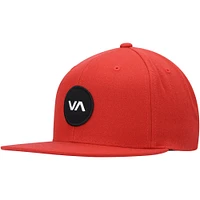 Casquette Snapback RVCA rouge VA pour hommes - Casquette