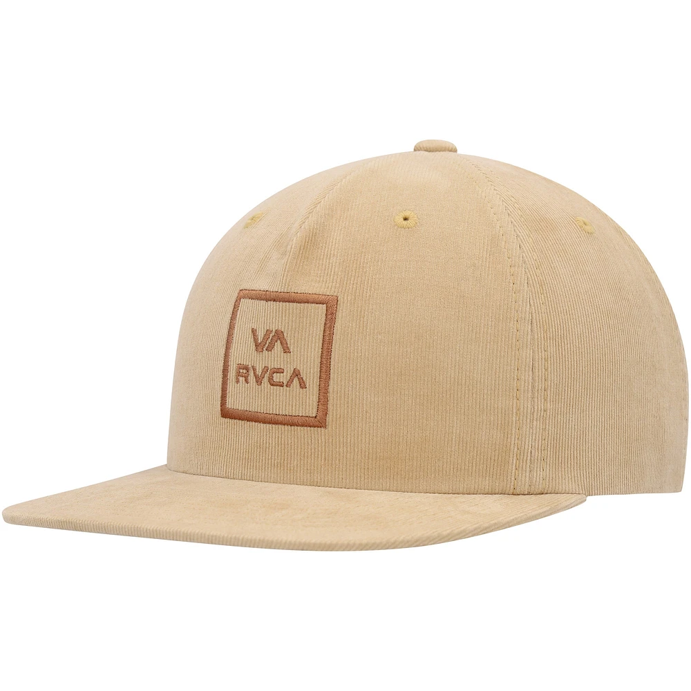 Men's RVCA  Tan Freeman Snapback Hat