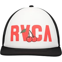 Men's RVCA White Luke P Trucker Snapback Hat