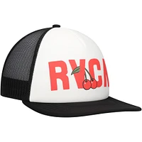 Casquette Snapback RVCA Luke P Trucker blanche pour hommes