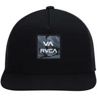 Youth RVCA Black ATW Print Trucker Snapback Hat