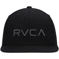 Casquette snapback en sergé avec logo noir RVCA pour jeune