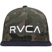 Youth RVCA Camo/Navy Twill - Snapback Hat