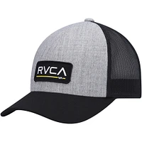 Casquette Snapback Ticket Trucker III RVCA pour jeunes, gris chiné/noir