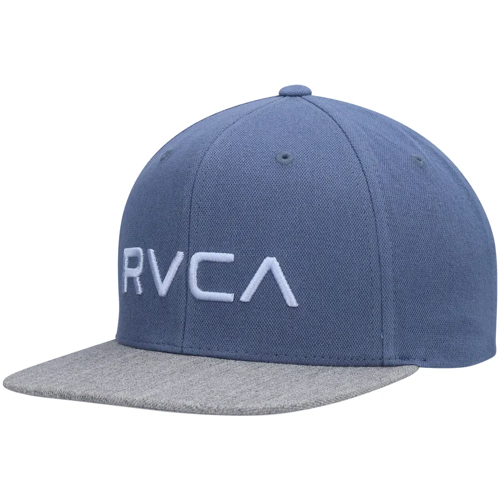 Casquette snapback en sergé bleu clair/gris chiné RVCA pour jeune