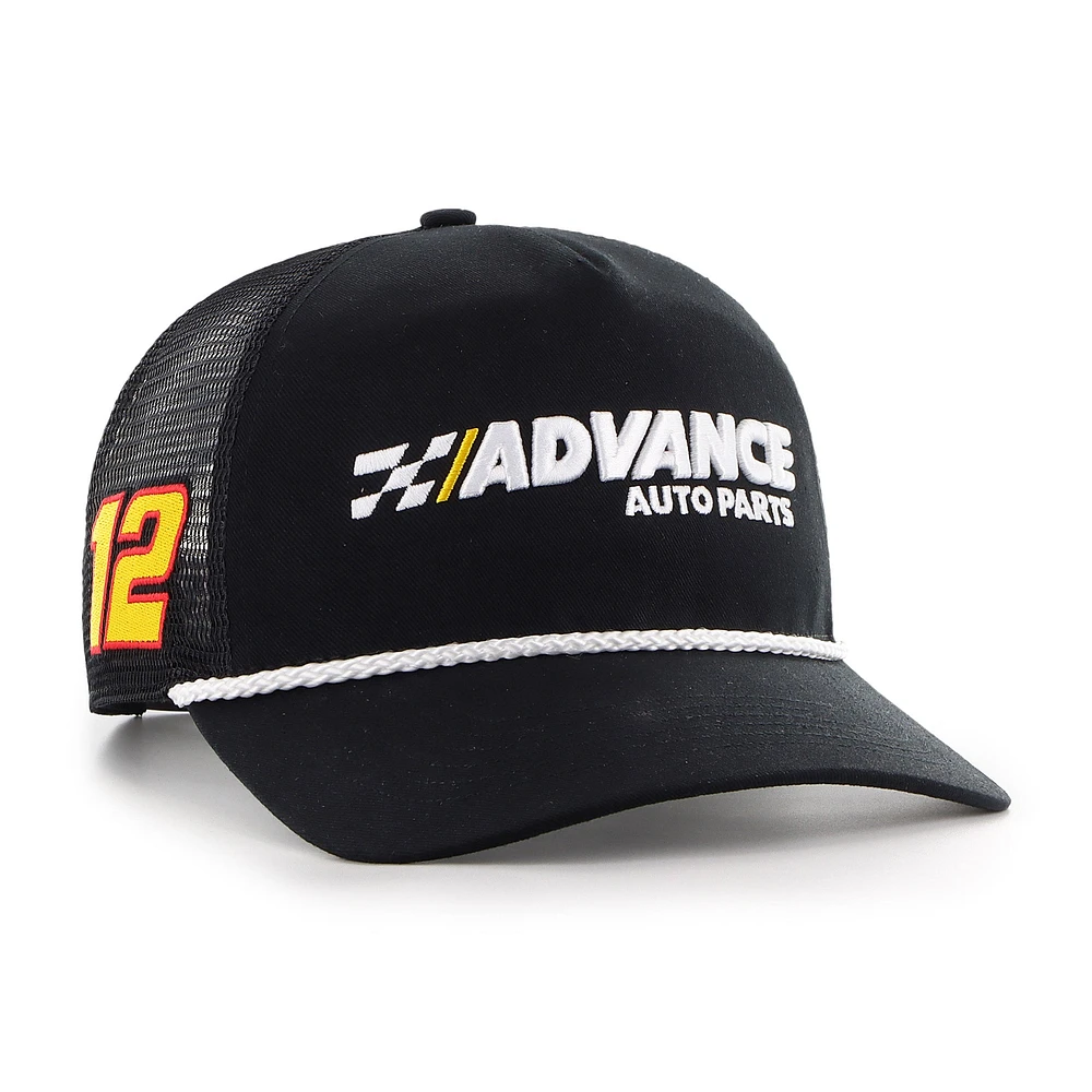 Men's '47  Black Ryan Blaney Advance Auto Parts Triple Hit Corduroy Adjustable Hat