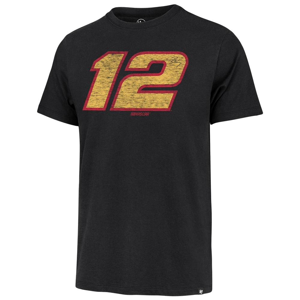 Men's '47  Black Ryan Blaney Driver Number Franklin T-Shirt