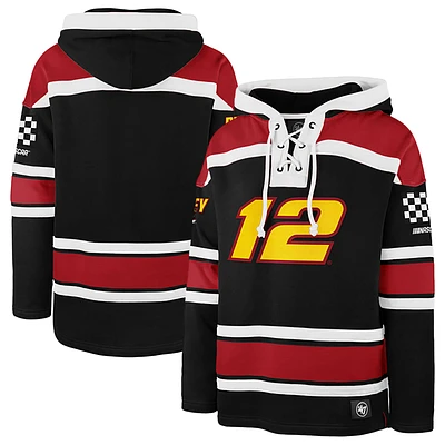 Men's '47  Black Ryan Blaney Superior Lacer Pullover Hoodie