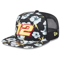 Casquette ajustable de golf New Era noire à motif aventure Ryan Blaney pour homme