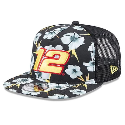 Casquette ajustable de golf New Era noire à motif aventure Ryan Blaney pour homme