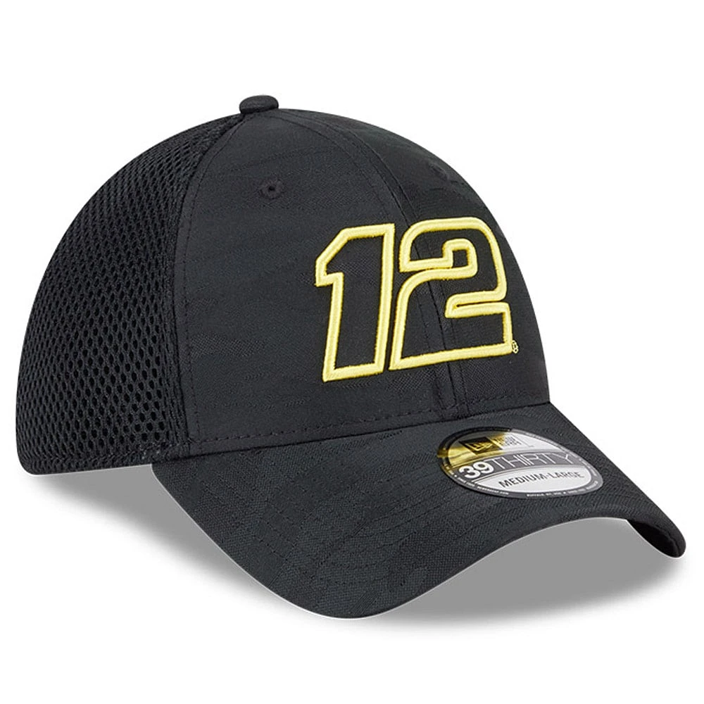 Men's New Era Black Ryan Blaney Camo 39THIRTY Flex Hat