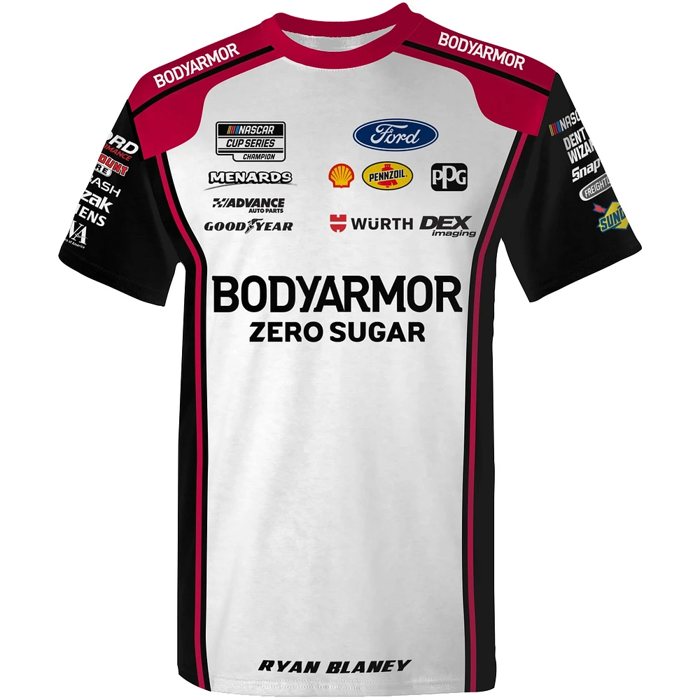 Men's Team Penske  Black Ryan Blaney BodyArmor Uniform T-Shirt