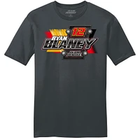 Men's Team Penske  Charcoal Ryan Blaney Advance Auto Parts T-Shirt