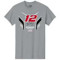 Men's Team Penske  Gray Ryan Blaney Body Armor Car T-Shirt